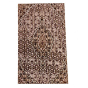 Delicate Patterned Hand-Knitted Woolen Rug