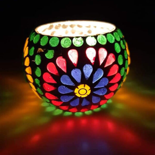 Advitya Mosaic Tea Light Candle Holder