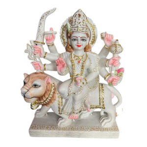 White marble Vaishnavi Mata Idol